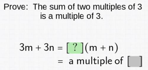 Prove: The sum of two multiples of 3 is a multiple of 3