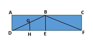 Suppose the length of segment BE is 11 cm. Which is the BEST ESTIMATE for segment GH? A) 4 cm  B) 4