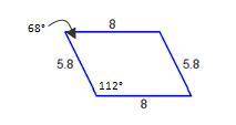 Which figure is similar to the parallelogram? (Figures may not be drawn to scale.) A parallelogram