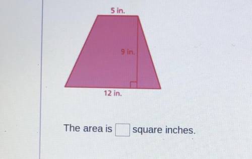 What is the area in square inches? Please explain it