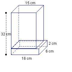 What is the volume of the figure below, in cubic centimeters?2,7002,7122,8923,072PLZZ HURRY ONLY HA