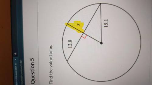 What is the measurement of the highlighted side x? Please help and show steps please :)