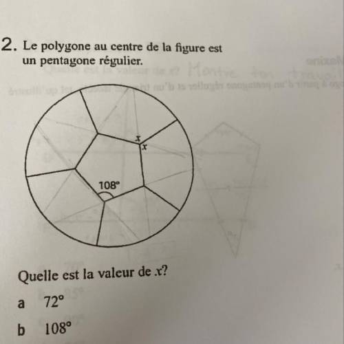 How do I find x?? It’s in french by the way.
