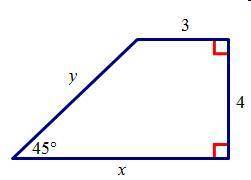 Analyze the diagram below and complete the instructions that follow. Find the value of x and the va