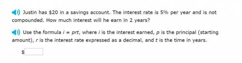 Correct answers only please! Marie has $50 in a savings account. The interest rate is 10% per year
