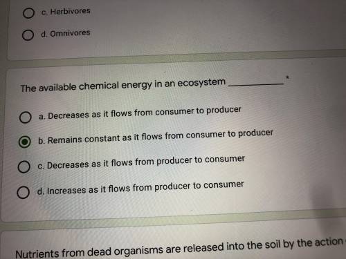 Please help!! The available chemical energy in an ecosystem..