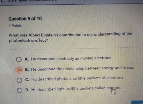 HELP! what was Albert Einsteins contribution to our understanding of the photoelectric effect?