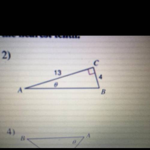 Find the measure of the angle indicated and round to the nearest tenth