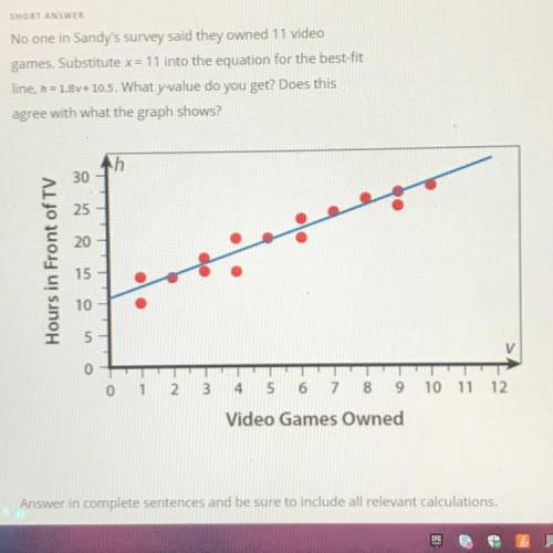 PLEASEEEE HELPPPP No one in Sandy's survey said they owned 11 video games. Substitute x = 11 into t
