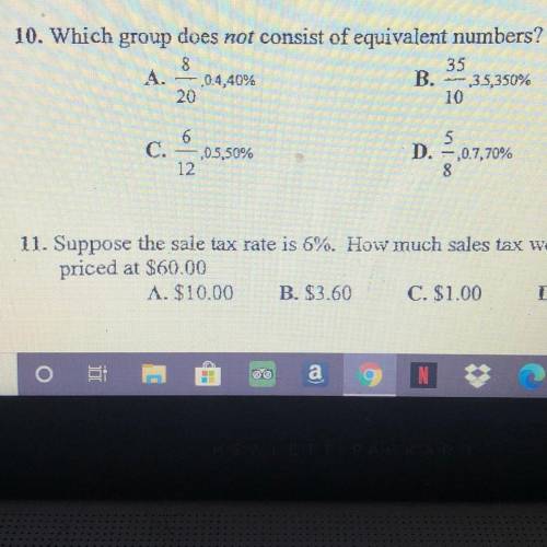I need help with number 10 pls!