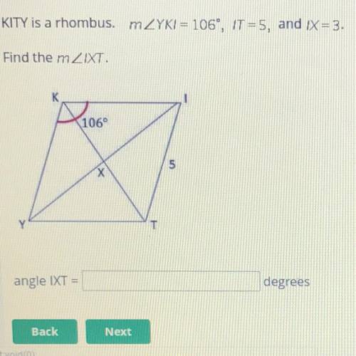 HELP NOW  Find the measure of angle IXT