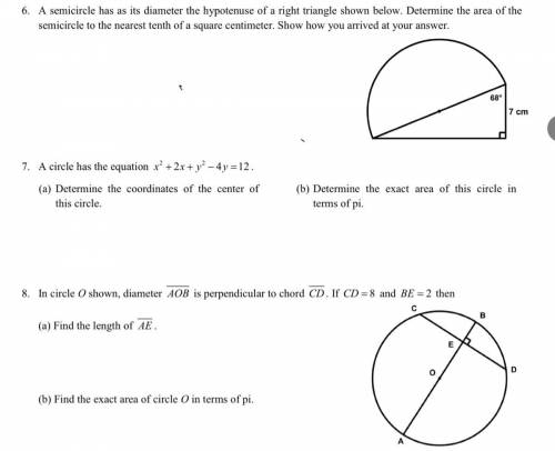 I need help with three math questions.