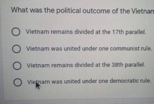 What was the political outcome of the Vietnarn War