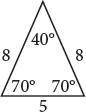 What type of triangle is shown in the image? Acute scalene triangle Obtuse scalene triangle Acute i