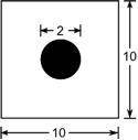 Wendy throws a dart at this square-shaped target: Part A: Is the probability of hitting the black c