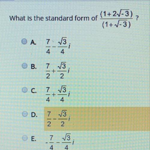 What is the standard form of (1+2V-3), (1+/-3)