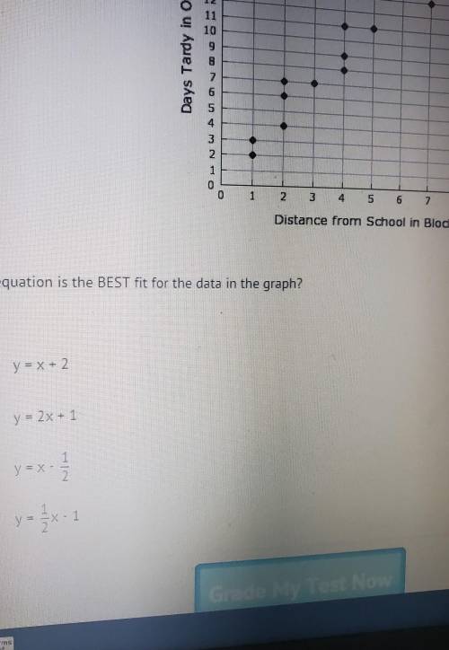What's equation of the best fit for the graph