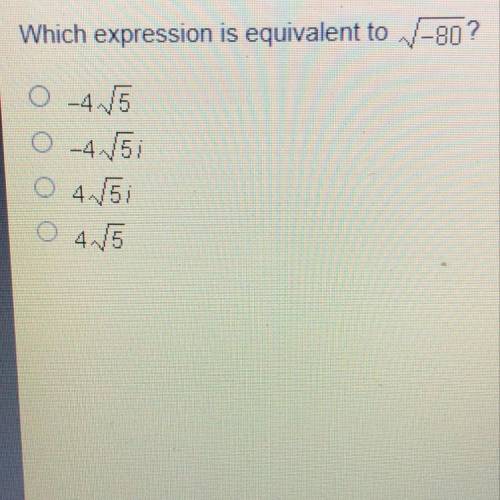 Which expression is equivalent to -80 ?