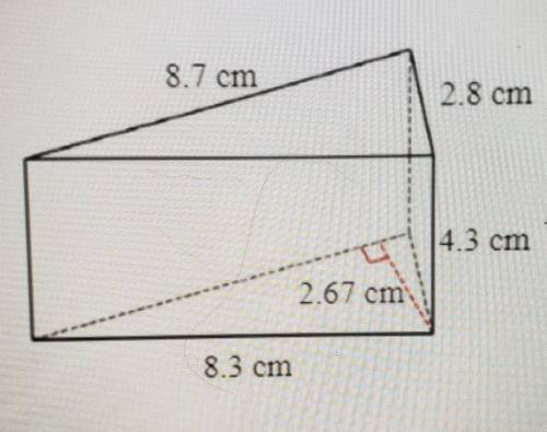 Please calculate the volume of the triangular prism (MIDDLE SCHOOL MATH)