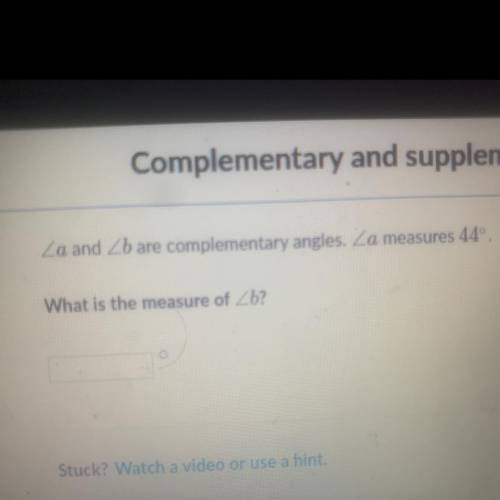 What is the measure of angle b