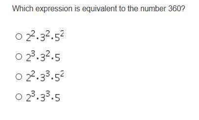 Which expression is equivalent to the number 360?