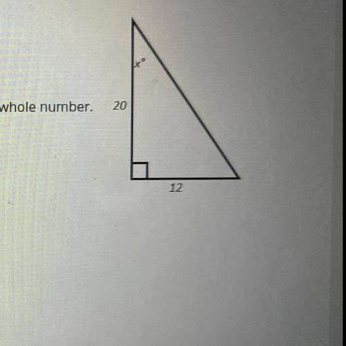 What is the measure of the missing angle? Round answer to nearest whole number