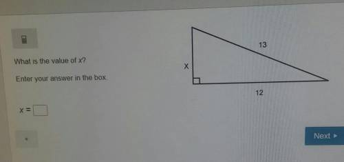What is the value of x?Enter your answer in the boxanswer asap for