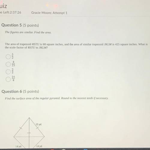 Need help with question #5 thanks