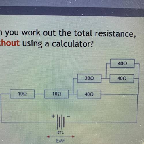 Can someone calculate the total resistance, and then provide full working?  I also have follow up q