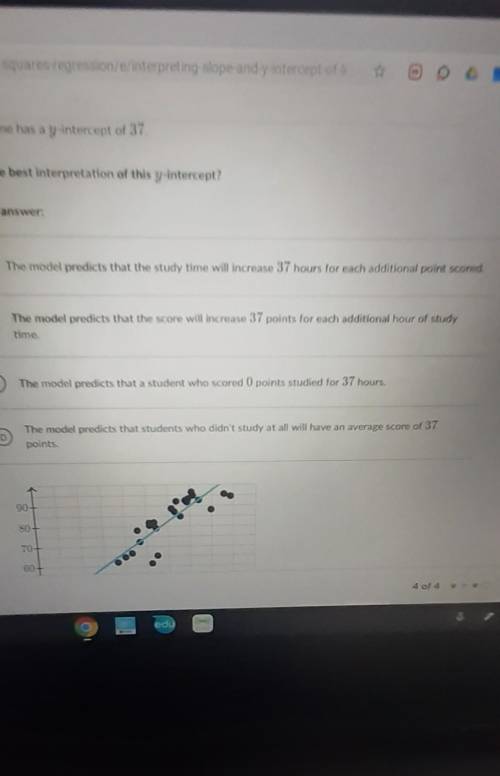 Camille's math test included a survey question asking how many hours students spent studying for th