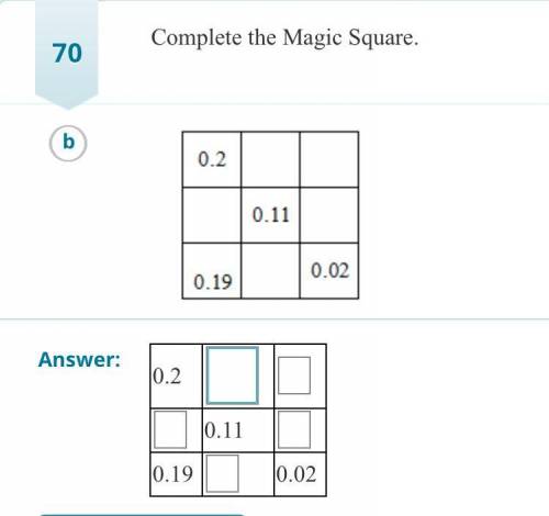 Please help with this magic square
