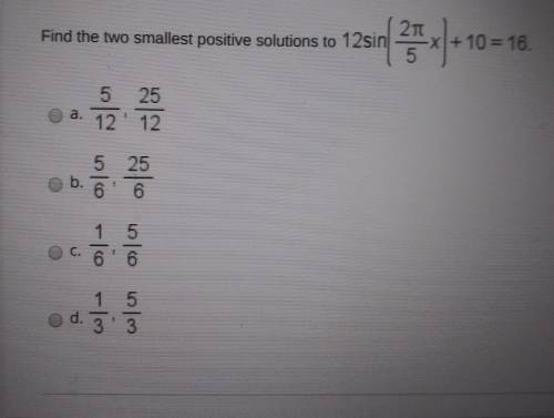 Find the two smallest possible solutions to part 1a