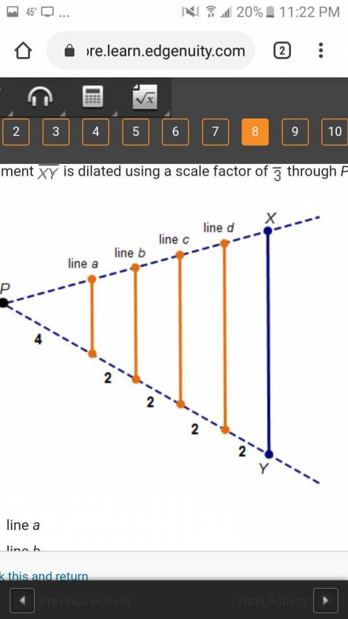I NEED HELP QUICK PLEASE Segment Line segment X Y is dilated using a scale factor of Two-thirds thr