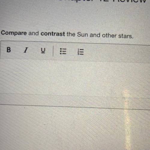 Compare and contrast the Sun and other stars