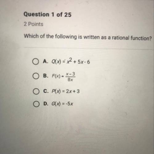 Which is a rational function