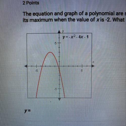 PLEASE HELP! URGENT!

The equation and graph of a polynomial are shown below. The graph reaches it