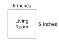 15 POINTS!!

A scale drawing of a living room is shown below. The scale used to create this drawin