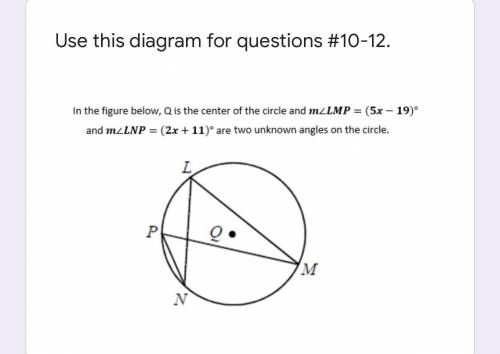 Set up an Equation and solve for X 
Find the measure of Angle LMP and Angle LNP