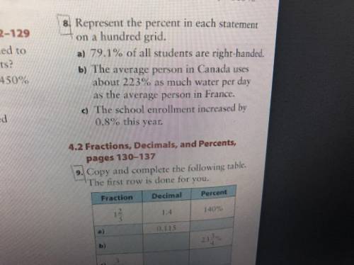Only do question 8
50 points
Topic: Percentage