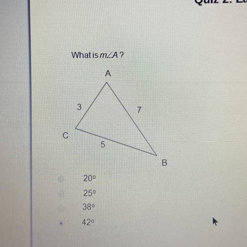 What’s the measure of angle a?