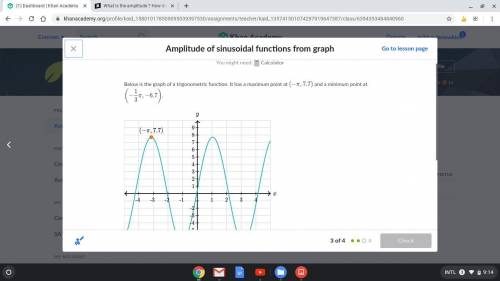 What is the amplitude ? How do I find it? do I add 7.7 to (-6.7) then divide? Thank you in advance