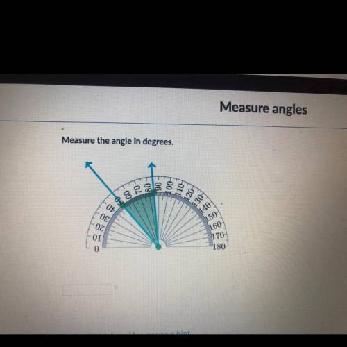 Measure angle in degrees