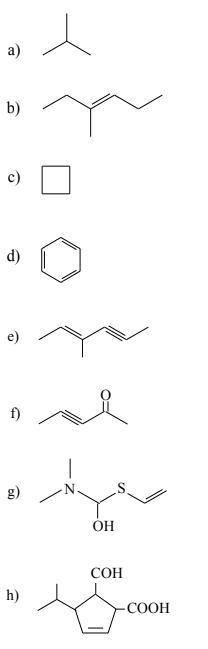 Make a conventional flat structural formula of these structures,

since, it is not necessary to us