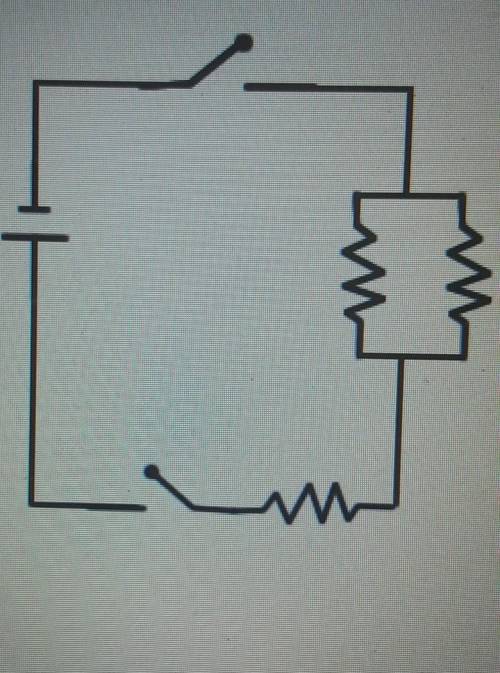 This circuit is?

A) Open and OnB) Open and OffC) Closed and OnD) Closed and OffI NEED HELP ASAP