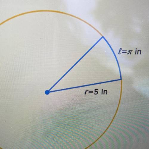 The radius of a circle is 5 inches. What is the angle measure of an arc a inches long?