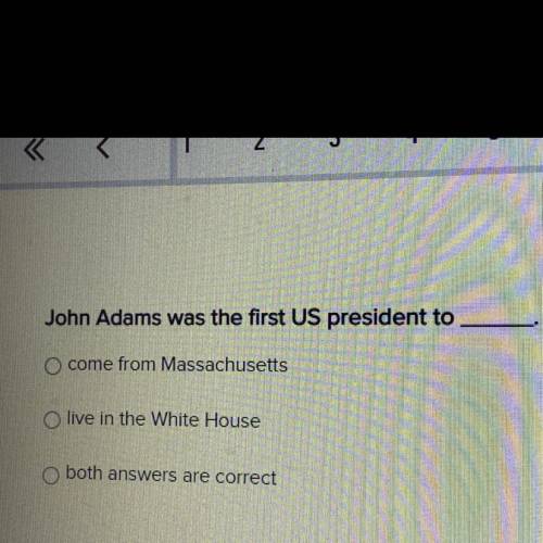John Adams was the first US president to