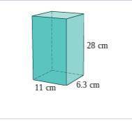 The bottom part of this block is a rectangular prism. The top part is a square pyramid. You want to