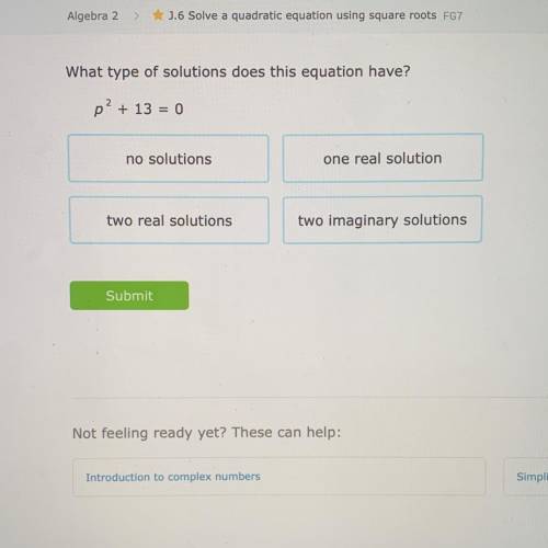 What type of solutions does this equation have
