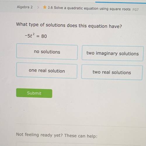 What type of solutions does this equation have