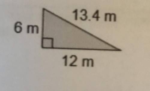 Find the area of this triangle... Round to the nearest tenth and include units in your answer